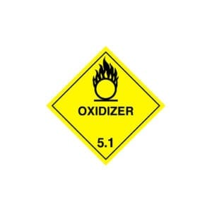 Chemical label for Potassium Nitrate.