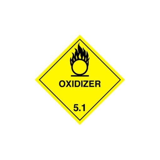 Chemical label for Potassium Nitrate.